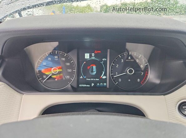 SALYK2EX7LA293191 2020 LAND ROVER RANGE Charcoal Instrument cluster view