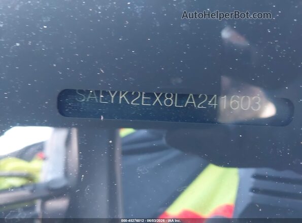 SALYK2EX8LA241603 2020 LAND ROVER RANGE ROVER VELAR Gray Вид підкапотного простору