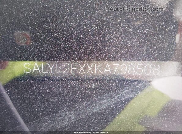 SALYL2EXXKA798508 2019 LAND ROVER RANGE ROVER VELAR White Widok komory silnika