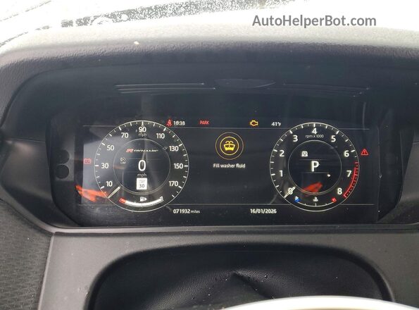 SALYL2FV1KA224604 2019 LAND ROVER RANGE Black Instrument cluster view