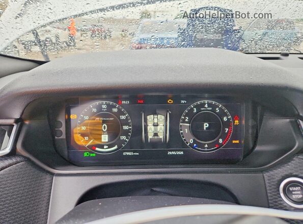 SALYL2RV7JA771841 2018 LAND ROVER RANGE White Widok zestawu wskaźników