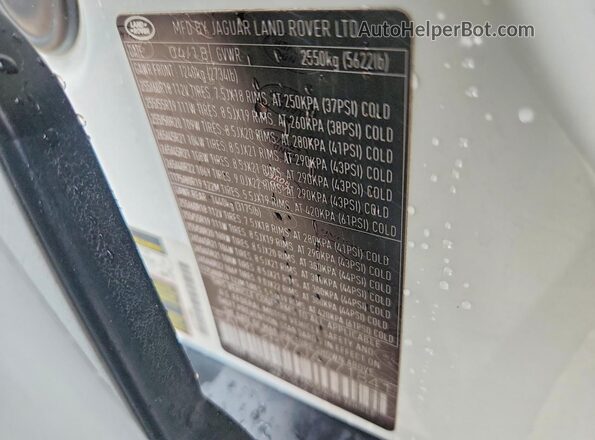 SALYL2RV7JA771841 2018 LAND ROVER RANGE White Widok wnętrza 360 stopni