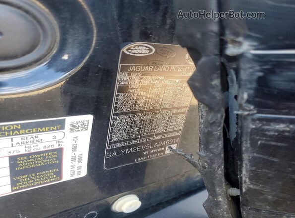 SALYM2EV5LA246914 2020 LAND ROVER RANGE Black 