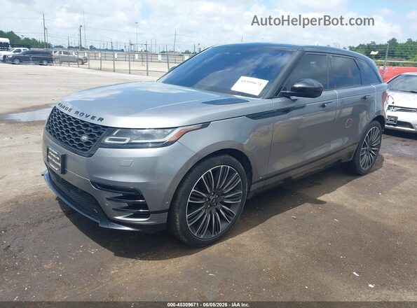 SALYT2EX6MA322131 2021 LAND ROVER RANGE ROVER VELAR Gray Przód lewy