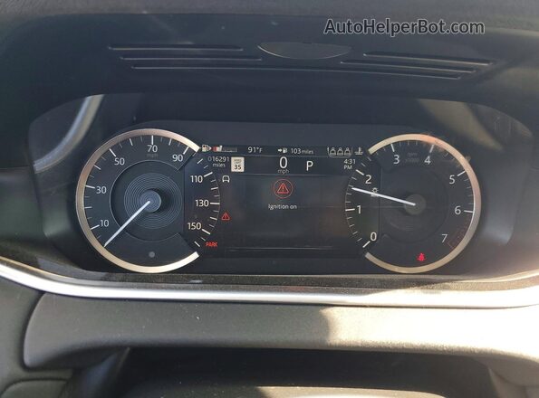 SALZJ2FX5MH126620 2021 LAND ROVER RANGE White Instrument cluster view