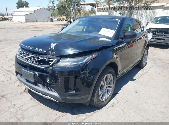 SALZJ2FX9LH015471 2020 LAND ROVER RANGE ROVER EVOQUE Black წინა მარცხენა ხედი სამი მეოთხედიდან