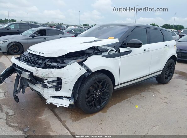 SALZL2FX0MH123456 2021 LAND ROVER RANGE ROVER EVOQUE White Առջևի ձախ երեք քառորդ տեսարան