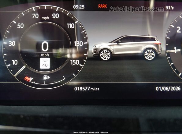 SALZL2FX1LH026359 2020 LAND ROVER RANGE ROVER EVOQUE White 