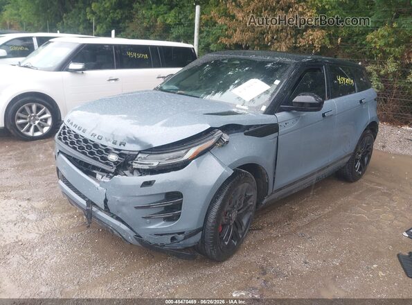 SALZL2FX6NH176793 2022 LAND ROVER RANGE ROVER EVOQUE Blue Передня ліва чверть