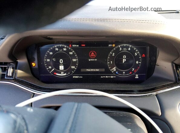 SALZL2GX8LH014711 2020 LAND ROVER RANGE Gray Instrument cluster view
