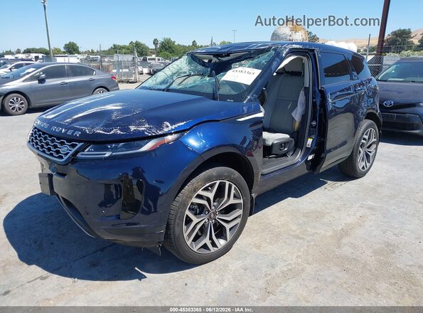 SALZP2FX6PH198137 2023 LAND ROVER RANGE ROVER EVOQUE Dark Blue Передня ліва чверть