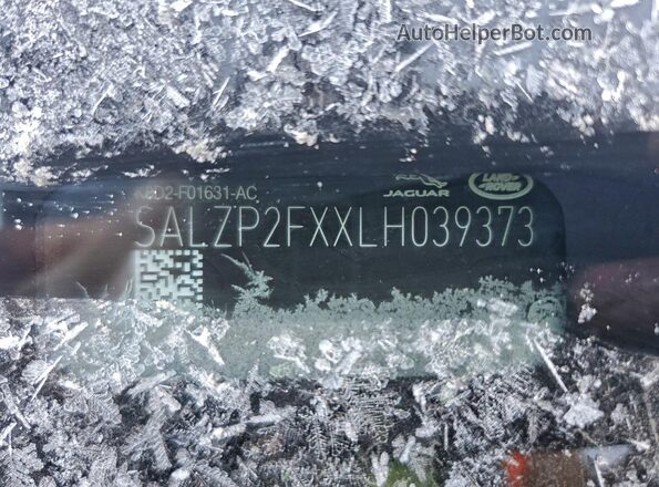 SALZP2FXXLH039373 2020 LAND ROVER RANGE Silver VIN կոդի պիտակի տեսք