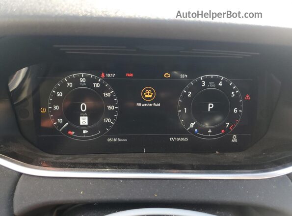 SALZP2FXXLH039373 2020 LAND ROVER RANGE Silver Սարքավորումների վահանակի տեսք