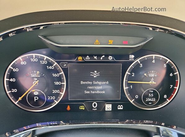 SCBCG2ZG0LC076182 2020 BENTLEY CONTINENTAL Черный Вид щитка приборов
