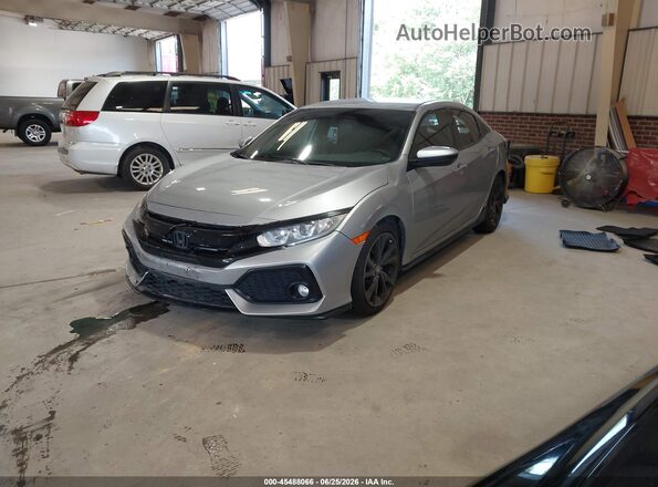 SHHFK7G44JU219969 2018 HONDA CIVIC Black წინა მარცხენა ხედი სამი მეოთხედიდან