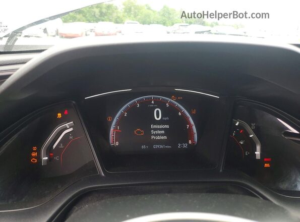 SHHFK7G45MU209343 2021 HONDA CIVIC Gray Vista del cuadro de instrumentos