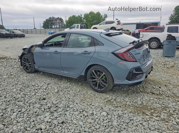 SHHFK7G45MU209343 2021 HONDA CIVIC Gray Trasero izquierdo
