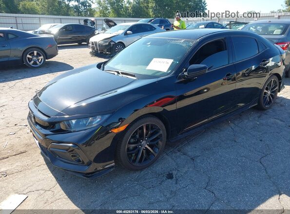 SHHFK7G48LU221016 2020 HONDA CIVIC Black Передня ліва чверть