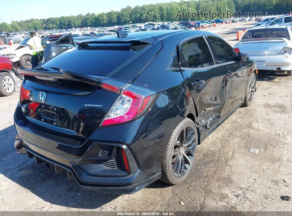 SHHFK7G48LU221016 2020 HONDA CIVIC Black Задня права чверть