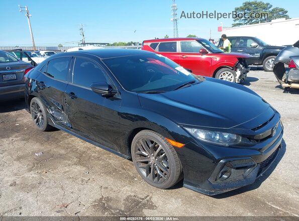 SHHFK7G48LU221016 2020 HONDA CIVIC Black Вид спереду