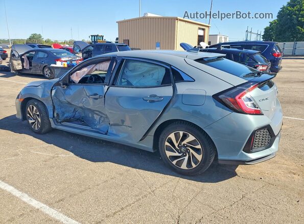 SHHFK7H2XJU208620 2018 HONDA CIVIC Gray Trasero izquierdo