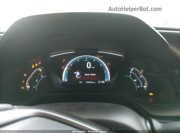 SHHFK7H30KU422025 2019 HONDA CIVIC White Հետևի նստատեղերի տեսք