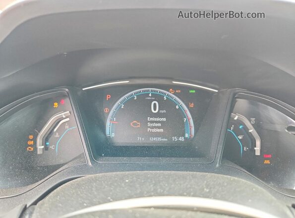 SHHFK7H33LU210642 2020 HONDA CIVIC Blue Widok zestawu wskaźników