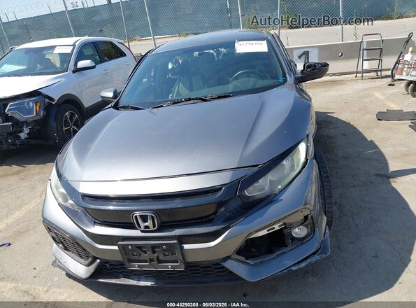 SHHFK7H40JU413669 2018 HONDA CIVIC Gray ხელსაწყოთა პანელის ხედი
