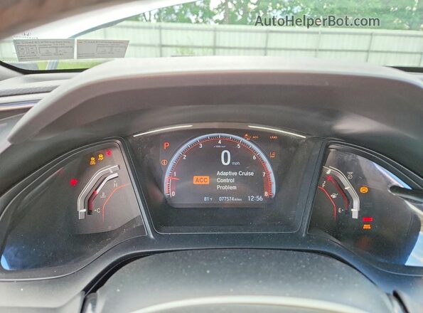 SHHFK7H40LU409995 2020 HONDA CIVIC Silver Vista del cuadro de instrumentos