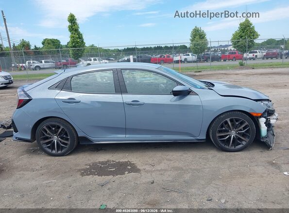 SHHFK7H40MU223973 2021 HONDA CIVIC Blue უკანა სალონის ხედი
