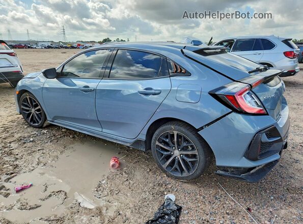 SHHFK7H40MU229451 2021 HONDA CIVIC Blue Հետևի ձախ