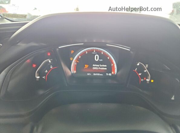 SHHFK7H40MU403261 2021 HONDA CIVIC White Widok zestawu wskaźników