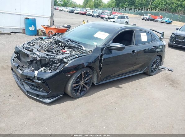 SHHFK7H40MU411814 2021 HONDA CIVIC Черный Передняя левая четверть