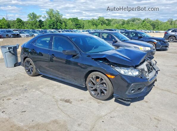 SHHFK7H41JU411686 2018 HONDA CIVIC Black Delantero derecho