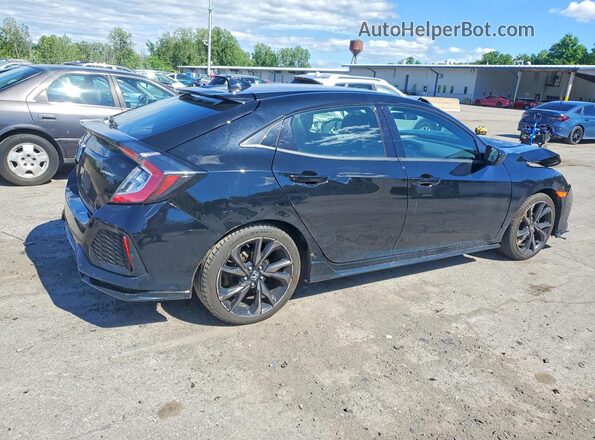 SHHFK7H41JU411686 2018 HONDA CIVIC Black Trasero derecho