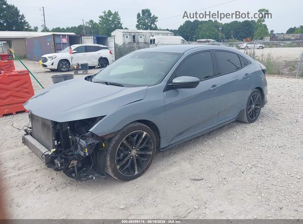 SHHFK7H41LU209384 2020 HONDA CIVIC Blue Առջևի ձախ երեք քառորդ տեսարան