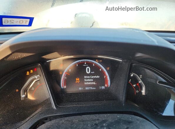 SHHFK7H41MU227689 2021 HONDA CIVIC Серый Вид щитка приборов