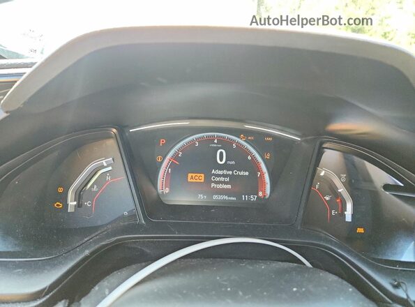 SHHFK7H41MU421865 2021 HONDA CIVIC Gray Սարքավորումների վահանակի տեսք
