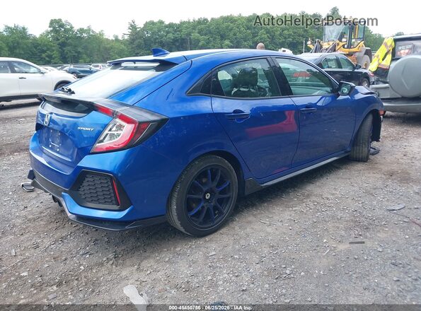 SHHFK7H42JU422244 2018 HONDA CIVIC Blue Trasero derecho