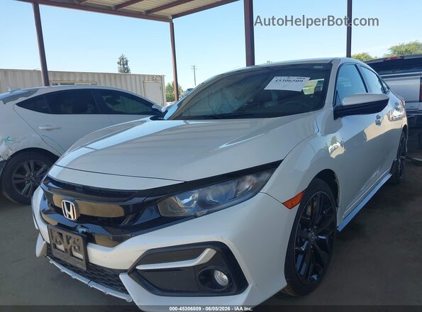 SHHFK7H44LU419154 2020 HONDA CIVIC White Vista tres cuartos delantera izquierda