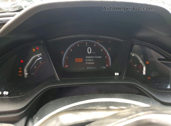 SHHFK7H45MU412246 2021 HONDA CIVIC Gray Vista del cuadro de instrumentos
