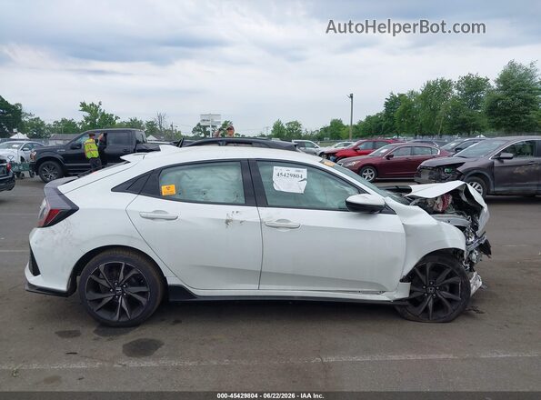 SHHFK7H46JU415488 2018 HONDA CIVIC Белый Вид задней части салона