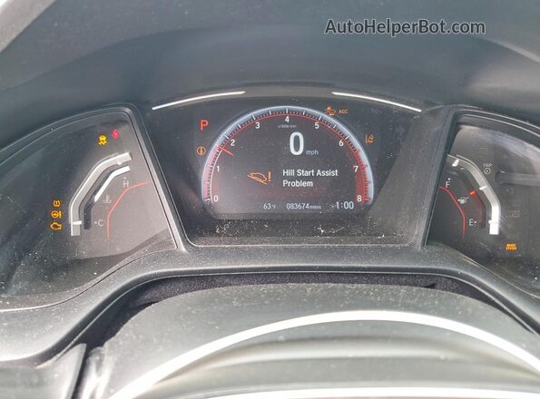 SHHFK7H48LU203887 2020 HONDA CIVIC Silver Widok zestawu wskaźników