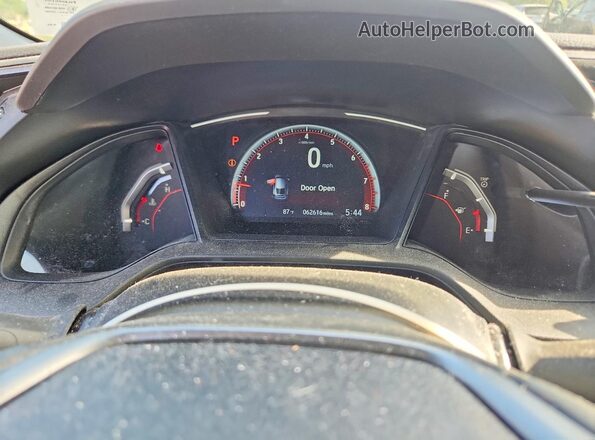 SHHFK7H48MU216981 2021 HONDA CIVIC Gray Вид щитка приладів