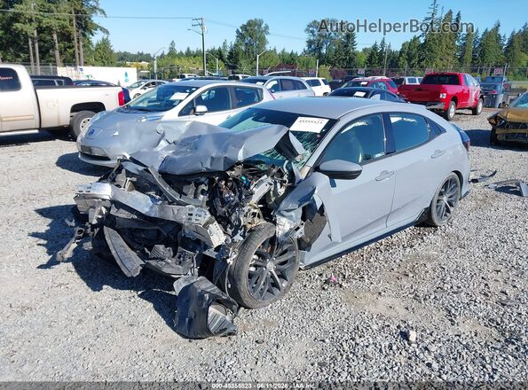 SHHFK7H48MU408336 2021 HONDA CIVIC Gray Przód lewy