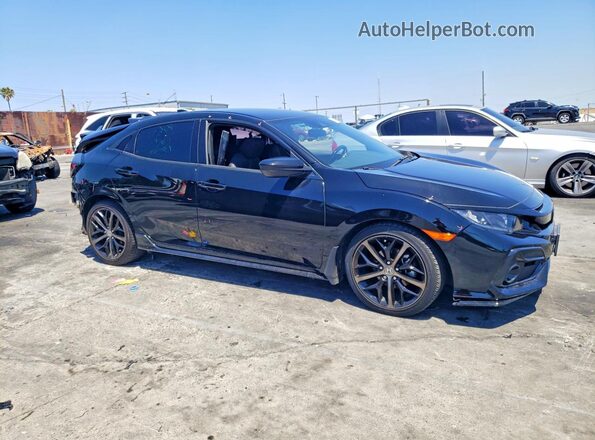 SHHFK7H48MU426772 2021 HONDA CIVIC Черный Передняя правая четверть