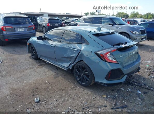 SHHFK7H49JU213518 2018 HONDA CIVIC Green Rear left