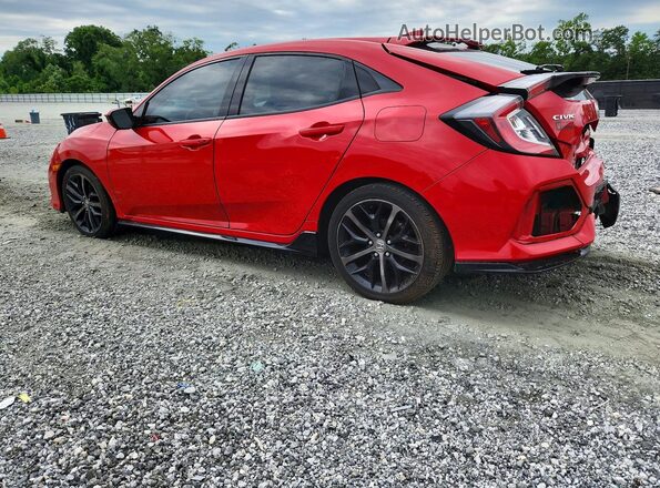 SHHFK7H49MU401198 2021 HONDA CIVIC Red Trasero izquierdo