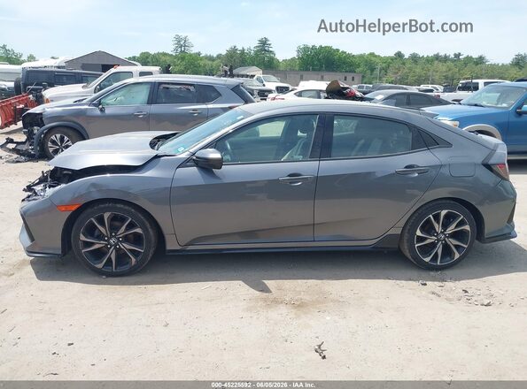 SHHFK7H4XJU415302 2018 HONDA CIVIC Gray სალონის 360-გრადუსიანი ხედი