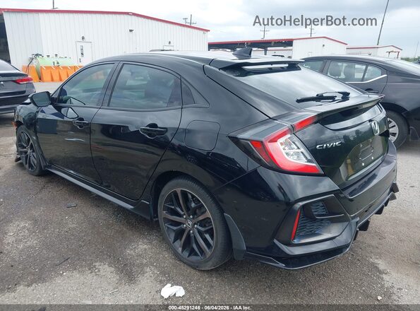 SHHFK7H4XMU201351 2021 HONDA CIVIC Black Rear left